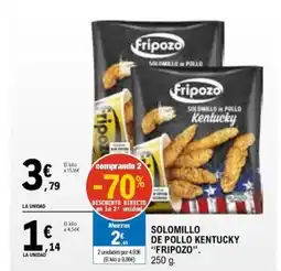 E.Leclerc FRIPOZO Solomillo de pollo kentucky oferta