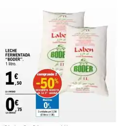 E.Leclerc BODER Leche fermentada oferta