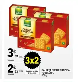E.Leclerc GULLÓN Galleta creme tropical oferta