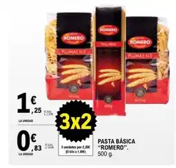 E.Leclerc ROMERO Pasta básica oferta