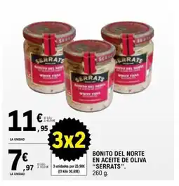 E.Leclerc SERRATS Bonito del norte en aceite de oliva oferta