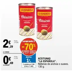E.Leclerc LA ESPAÑOLA Aceitunas oferta