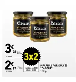 E.Leclerc CÁRCAR Piparras agridulces oferta