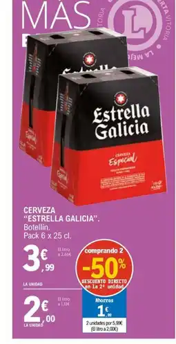 E.Leclerc ESTRELLA GALICIA” Cerveza oferta