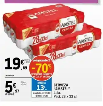 E.Leclerc AMSTEL Cerveza oferta