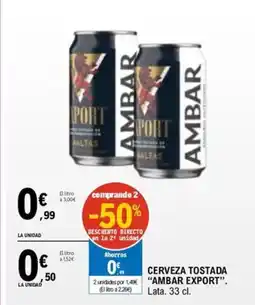 E.Leclerc AMBAR EXPORT Cerveza tostada oferta