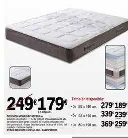 E.Leclerc Colchón moon sac oferta