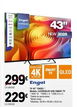 E.Leclerc ENGEL TV LE4295QLED UHD SMART TV oferta