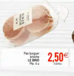 Plenus Supermercados LE BRIÓ Pan burguer brioche oferta