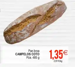 Plenus Supermercados CAMPELOS COTO Pan broa oferta