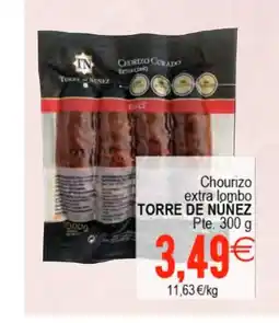 Plenus Supermercados TORRE DE NÚÑEZ Chourizo extra lombo oferta
