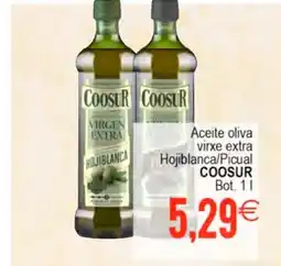 Plenus Supermercados COOSUR Aceite oliva virxe extra Hojiblanca/Picual oferta