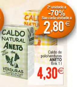 Plenus Supermercados ANETO Caldo de polo/verduras oferta