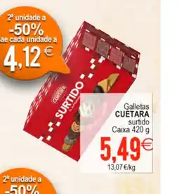 Plenus Supermercados CUETARA Galletas oferta