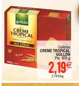 Plenus Supermercados CREME TROPICAL GULLON Galletas oferta