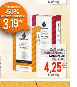 Plenus Supermercados CANDELAS Café moido Natural/Mestura oferta