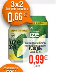Plenus Supermercados FUZE TEA Refresco té limón normal/sen azucre oferta