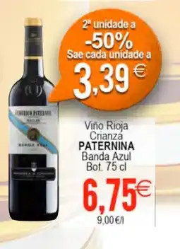 Plenus Supermercados PATERNINA Viño Rioja Crianza oferta