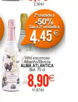 Plenus Supermercados ALMA ATLANTICA Viño escumoso Albariño/Mencía oferta