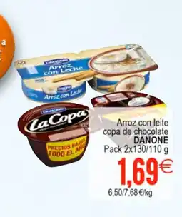 Plenus Supermercados DANONE Arroz con leite copa de chocolate oferta