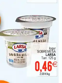 Plenus Supermercados SOBREMESA LARSA Iogur oferta