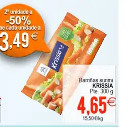Plenus Supermercados KRISSIA Barriñas surimi oferta