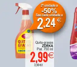 Plenus Supermercados ZORKA Quita-graxas oferta