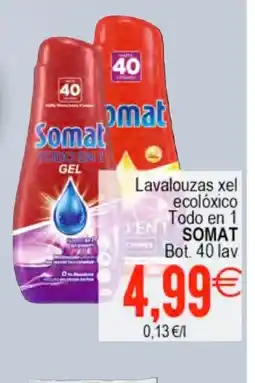 Plenus Supermercados SOMAT Lavalouzas xel ecolóxico Todo en 1 oferta
