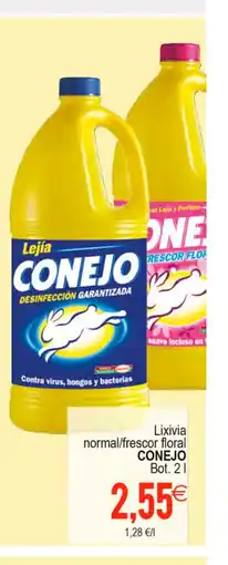 Plenus Supermercados CONEJO Lixivia normal/frescor floral oferta