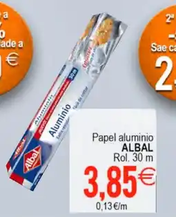 Plenus Supermercados ALBAL Papel aluminio oferta