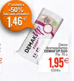 Plenus Supermercados DEMAK'UP DUO Discos desmaquillantes oferta