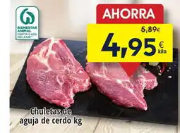 FROIZ Chuletas de aguja de cerdo oferta