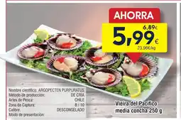 FROIZ Vieira del Pacífico media concha oferta