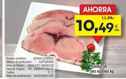 FROIZ Rodaja de pez espada oferta