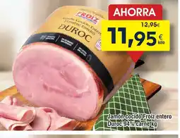 FROIZ Jamón cocido Froiz entero Duroc 94% oferta