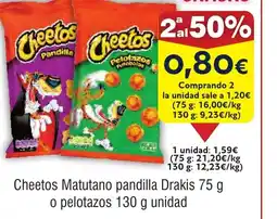 FROIZ CHEETOS Matutano pandilla Drakis o pelotazos oferta