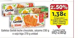 FROIZ Galletas Gerblé leche chocolate, sésamo o soja higo oferta