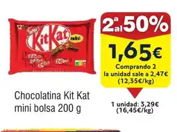 FROIZ Chocolatina Kit Kat mini bolsa oferta