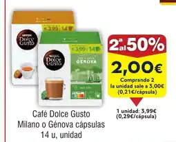 FROIZ Café Dolce Gusto Milano o Génova cápsulas oferta