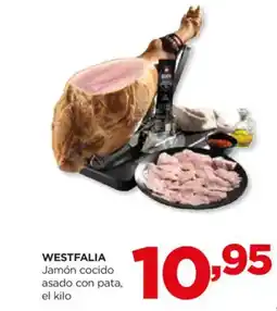 Alimerka WESTFALIA Jamón cocido asado con pata oferta