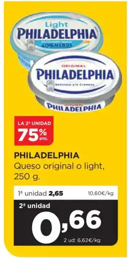 Alimerka PHILADELPHIA Queso original o light oferta