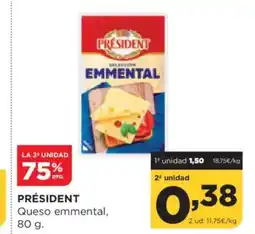 Alimerka PRÉSIDENT Queso emmental oferta