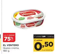Alimerka EL VENTERO Queso crema oferta