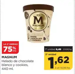 Alimerka MAGNUM Helado de chocolate blanco y cookies oferta