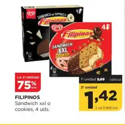 Alimerka FILIPINOS Sándwich xxl o cookies oferta