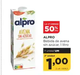 Alimerka ALPRO Bebida de avena sin azúcar oferta