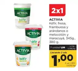 Alimerka ACTIVIA Kéfir, fresa, frambuesa y arándanos o melocotón y maracuyá oferta