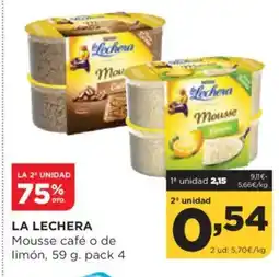 Alimerka LA LECHERA Mousse café o de limón oferta