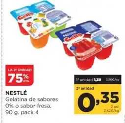 Alimerka NESTLÉ Gelatina de sabores 0% o sabor fresa oferta