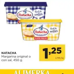 Alimerka NATACHA Margarina original o con sal oferta